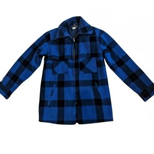 Johnson Woolen Mills wool plaid hunting jacket coat shacket